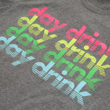 COACH MEETING HOUSE OFFICIAL "DAY DRINK" GREY GRADIENT TEE SHIRT